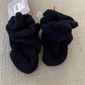 Zutano Black Cozy Fleece Booties